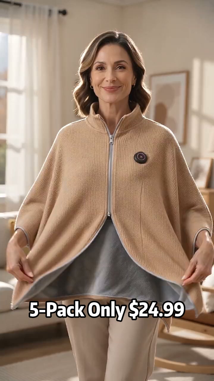 5 HEATED SHAWLS FOR JUST $24.99 — POWER BANK INCLUDED!