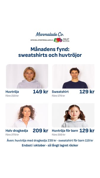 Månadens fynd: sweatshirts och huvtröjor