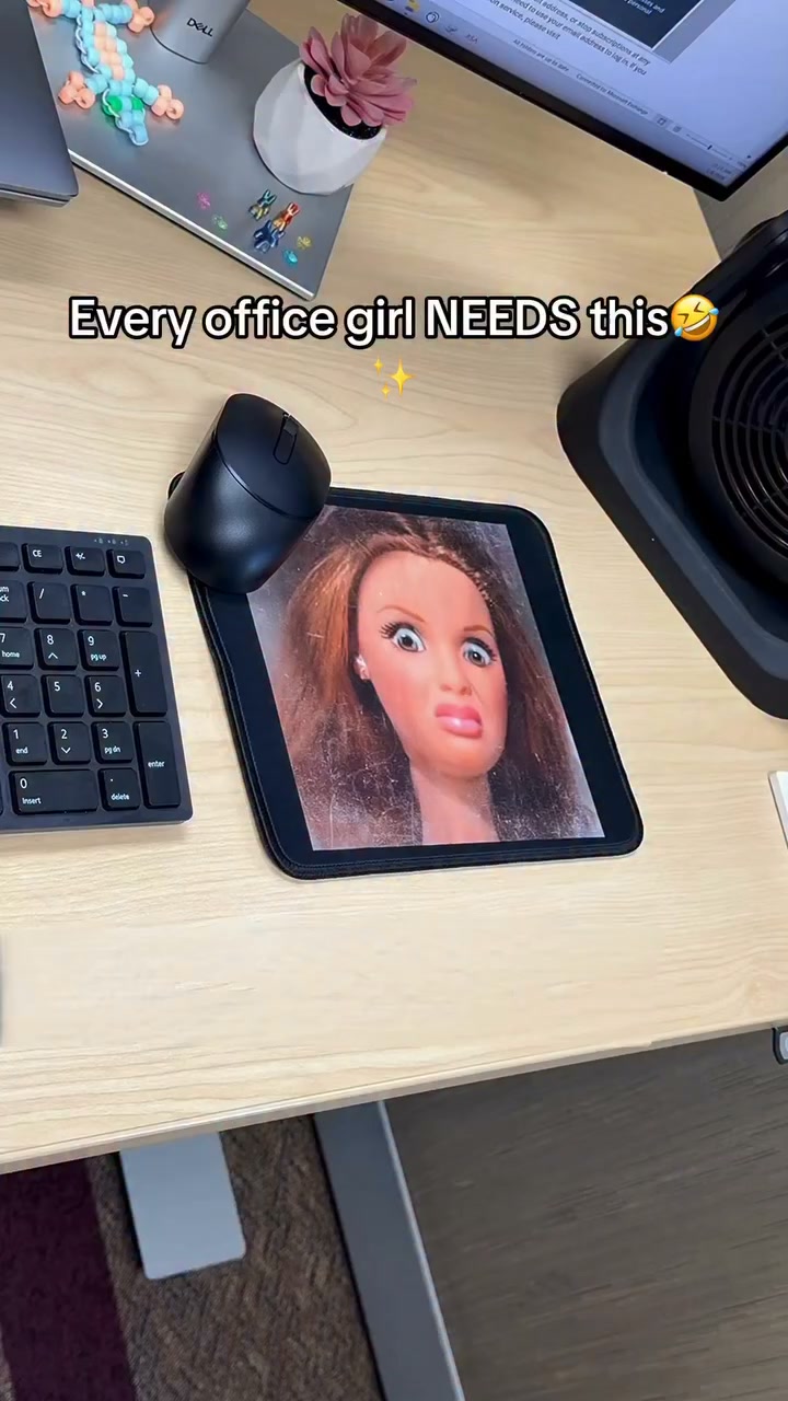 Funny Girl Mouse Pad.