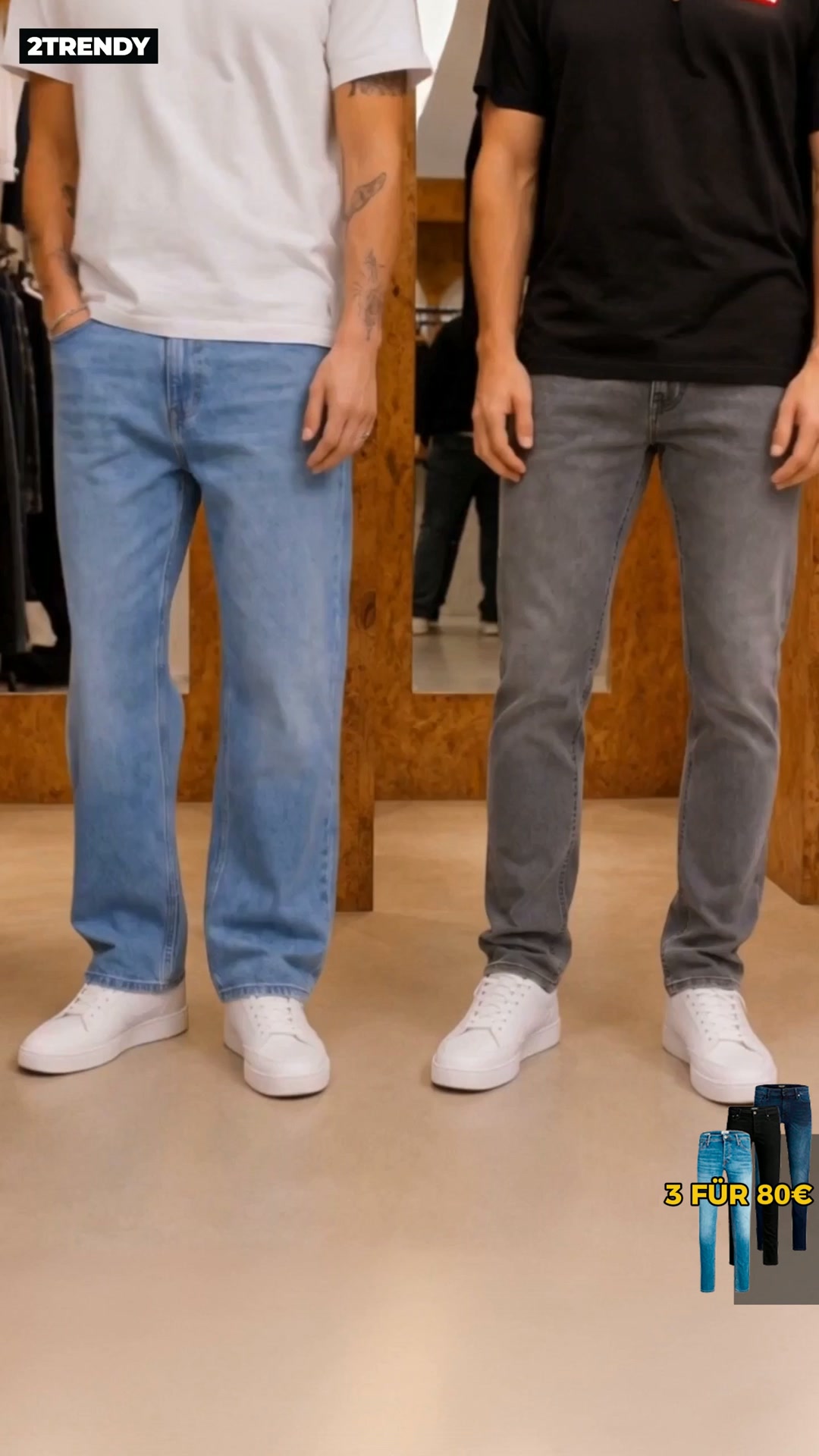3 Jeans für 80 €