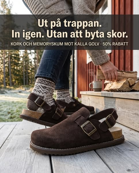 Ut på trappan. In igen.