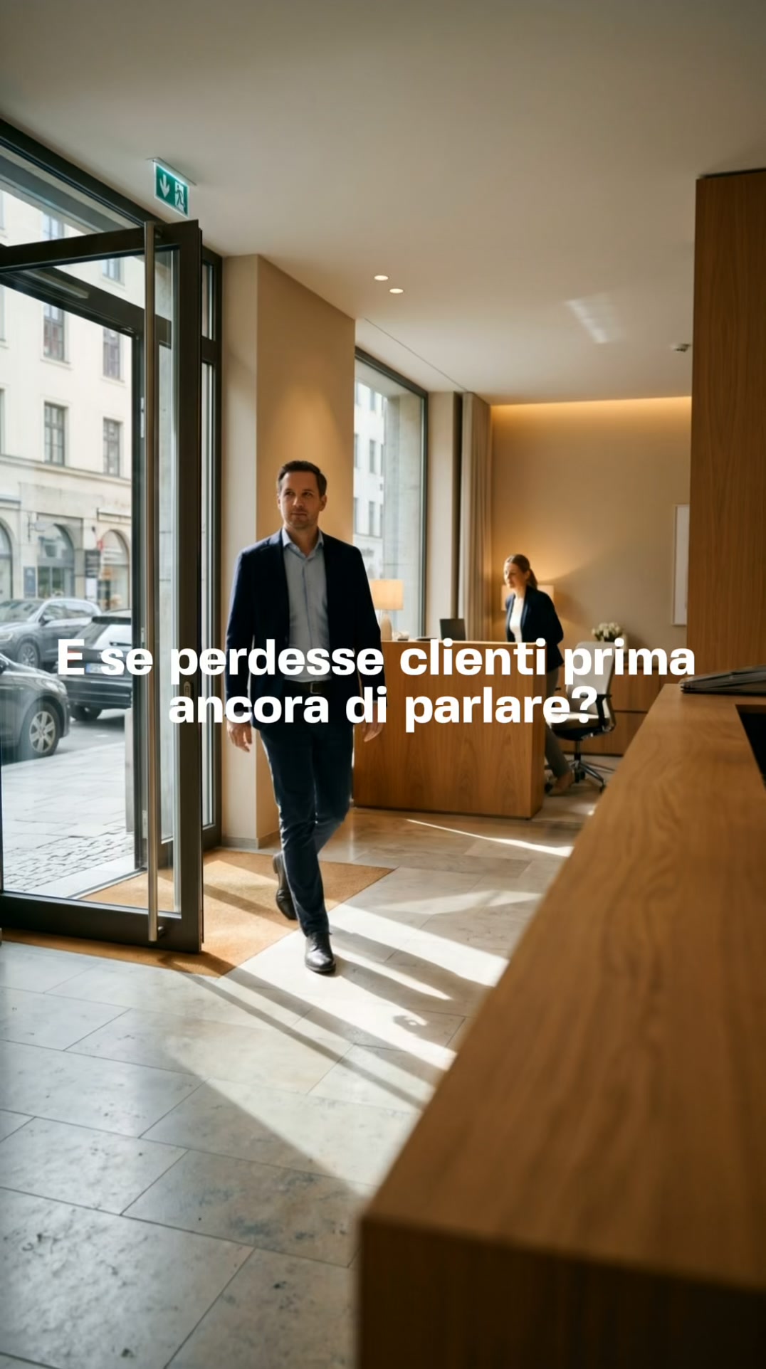 Il cliente sente il negozio prima di vederlo