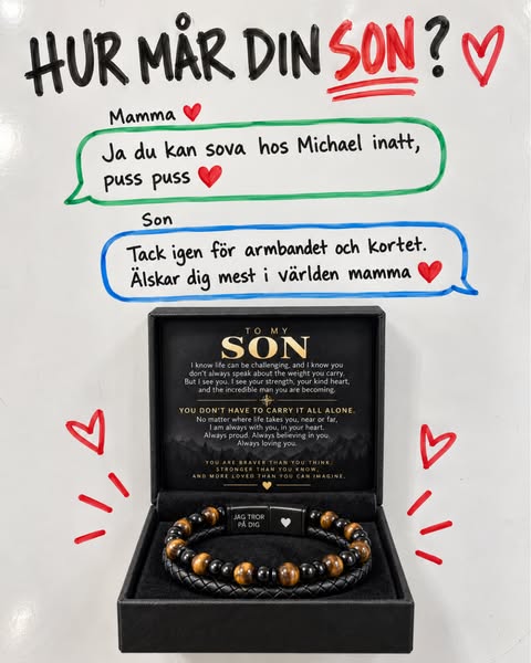 50% RABATT | Till sonen som alltid är “okej”