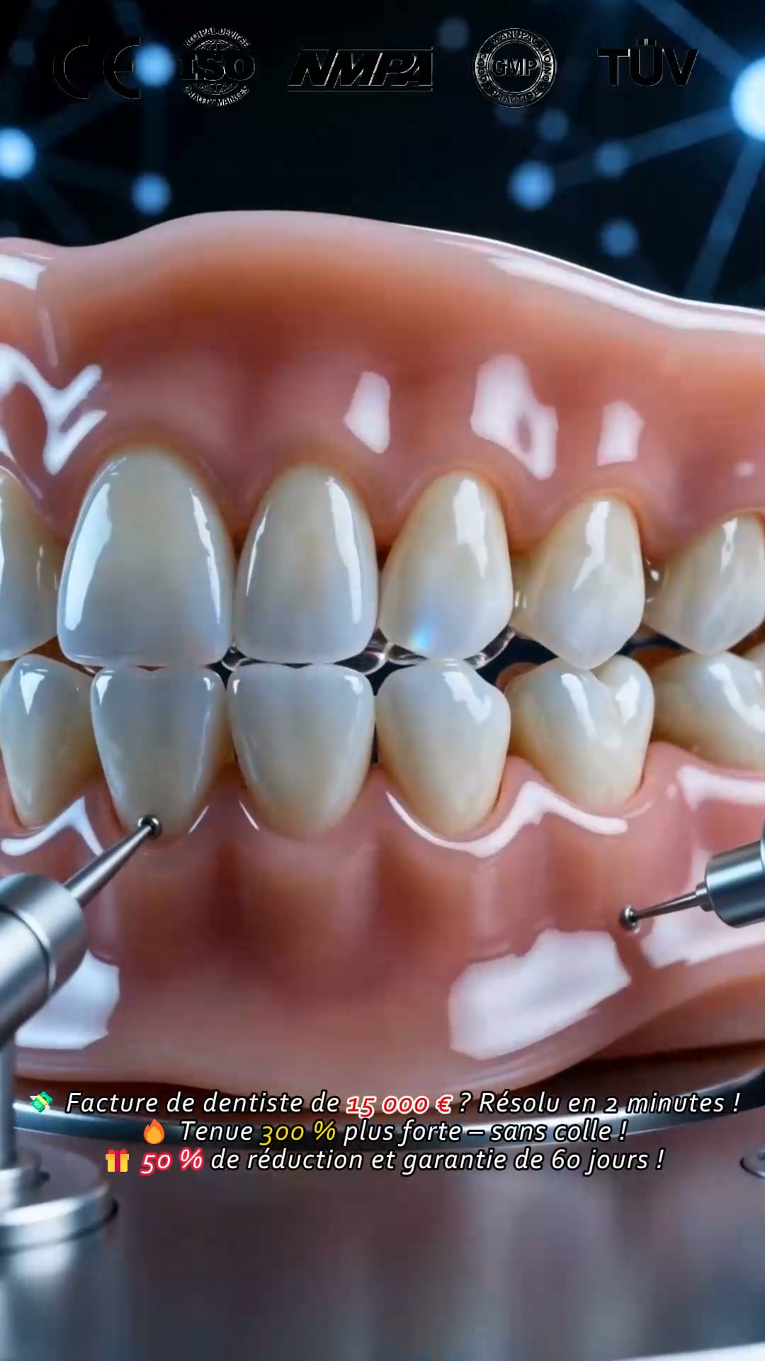 Croquez la vie à pleines dents (pour de vrai) ! Finies les colles qui collent et les prothèses qui bougent.