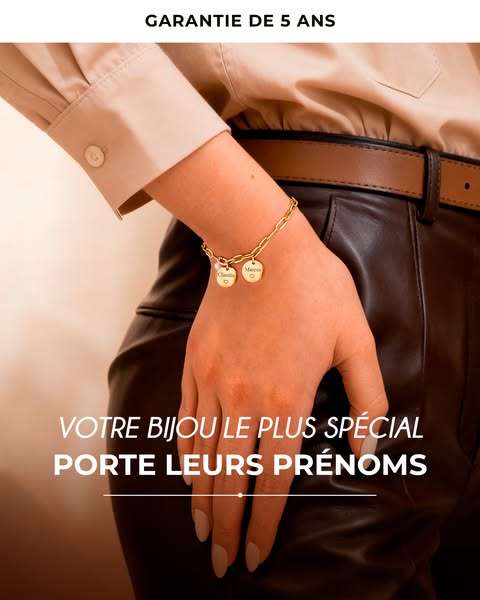 Bracelet cercle initiale