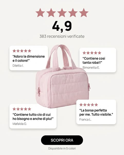 Valutata 4,9 su 5 da centinaia di donne