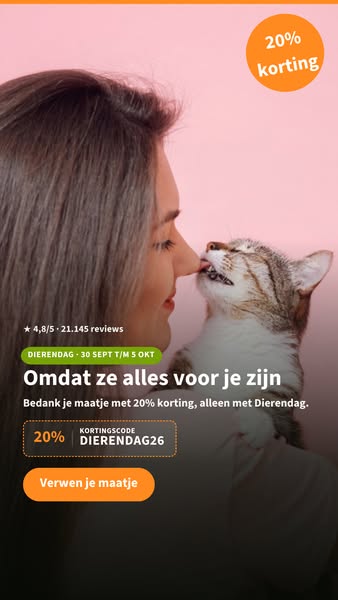Gebruik code DIERENDAG26