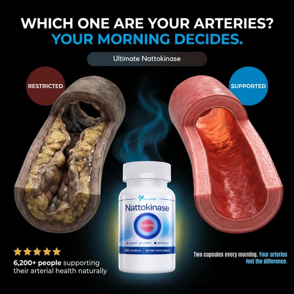 2 Capsules Every Morning. Your Arteries Will Thank You.