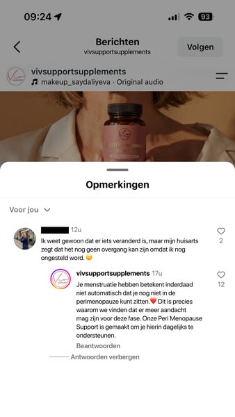 Speciaal voor de (peri) menopauze