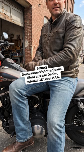 Abriebfeste Motorradjeans mit CE-Level AAA