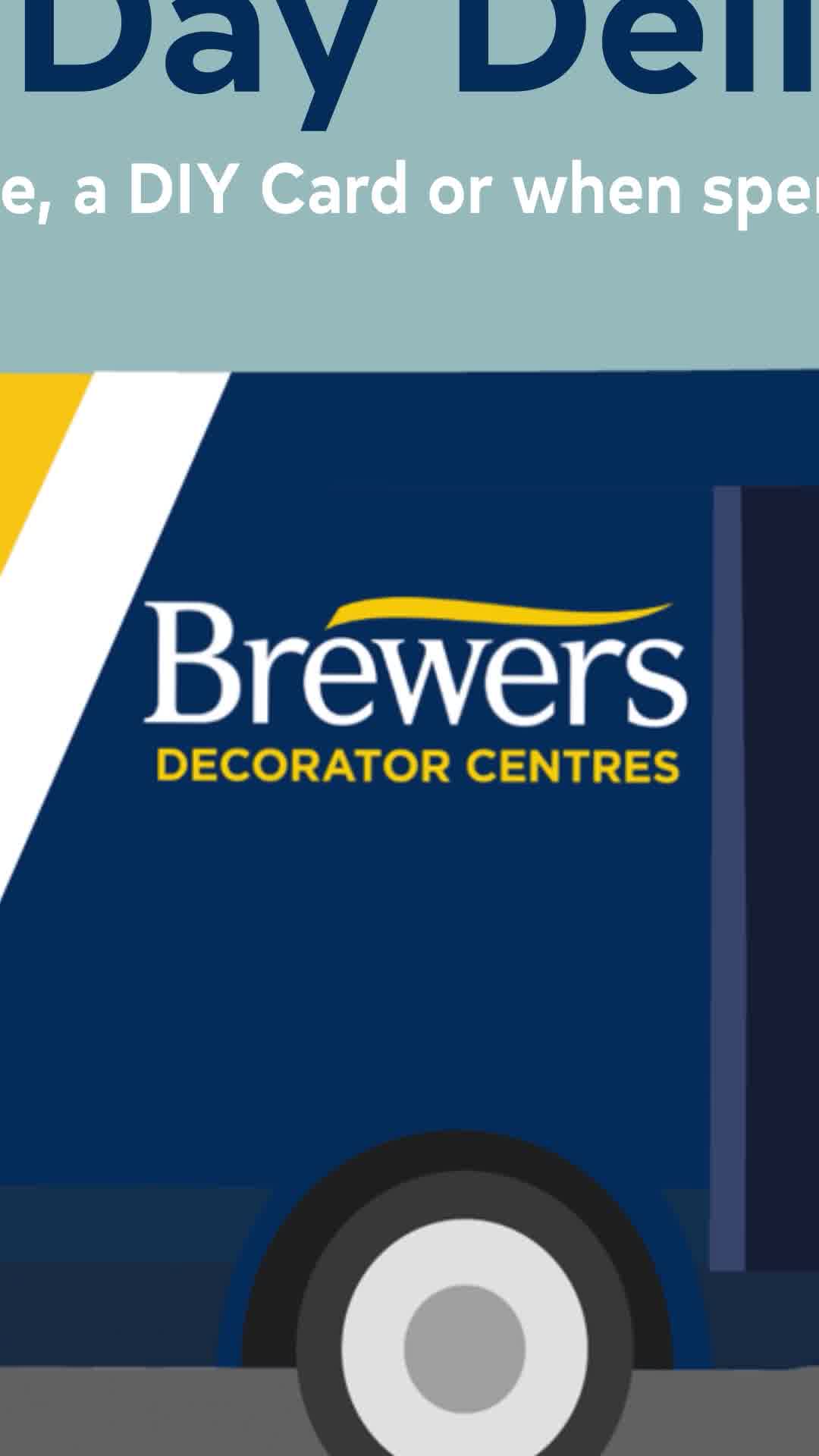 FREE next day delivery at Brewers Decorator Centres