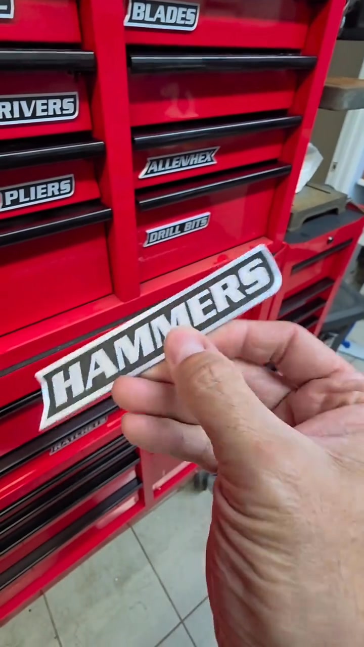 Custom Premium Magnetic Toolbox Labels for Tool Organization - 12 Pack of High Quality Magnets