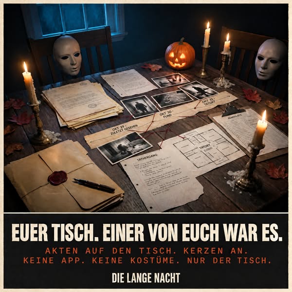 Ungelöste Morde. Ein Abend. Findest du den Täter?