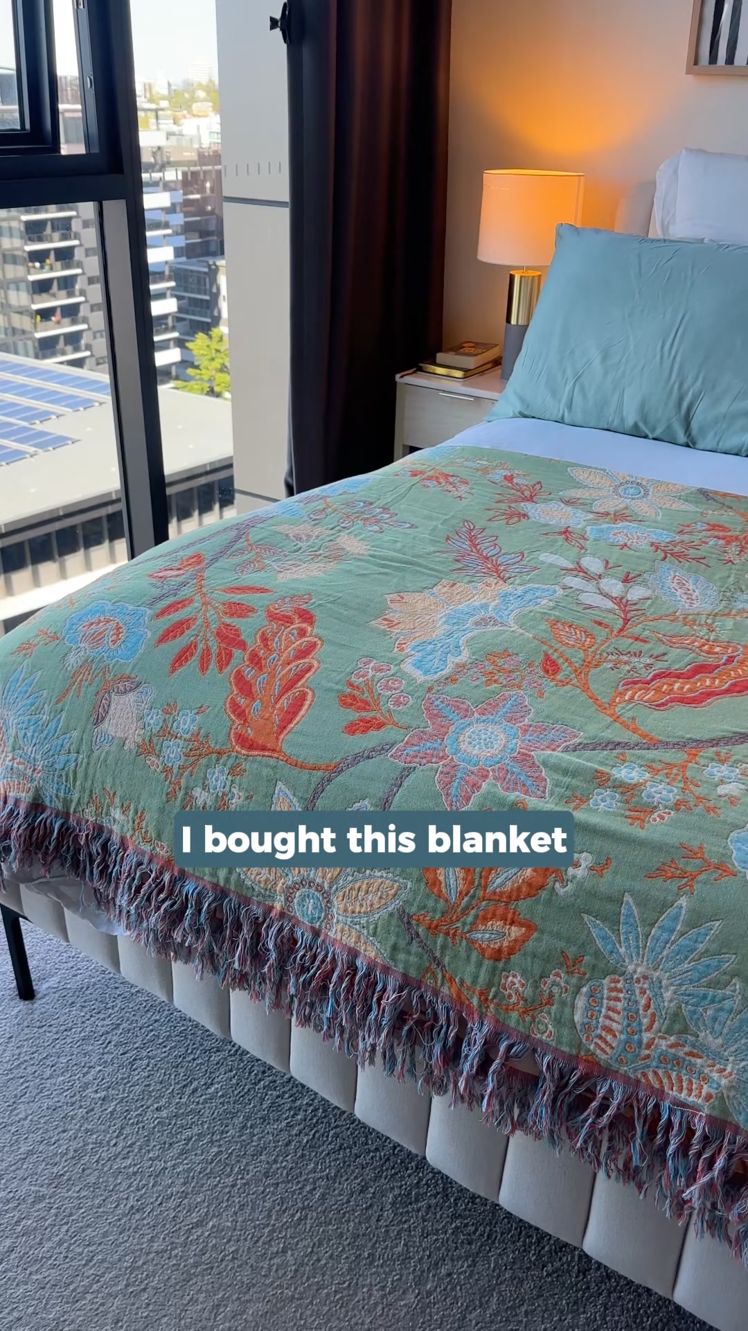 Rustic Floral Boho Blanket
