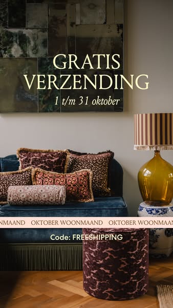 Gratis verzending t/m 31 oktober.