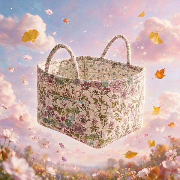 Boho Fabric Storage Basket