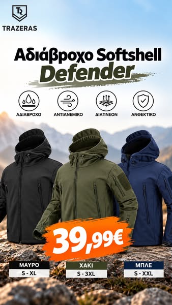 Softshell Defender – ΜΟΝΟ 39,99€