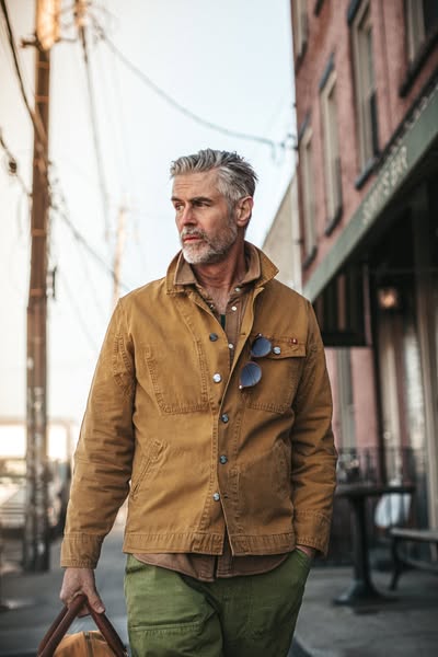 &SONS RYDER Hardwear Canvas Jacket Tan