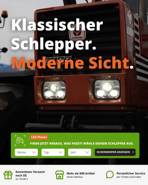 Dein Schlepper. Dein Stolz. Dein Licht.