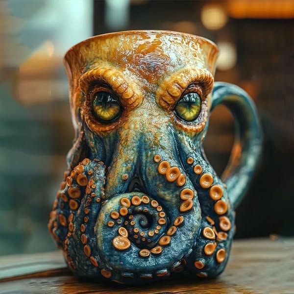 Cthulhu-Inspired Pirate Mug