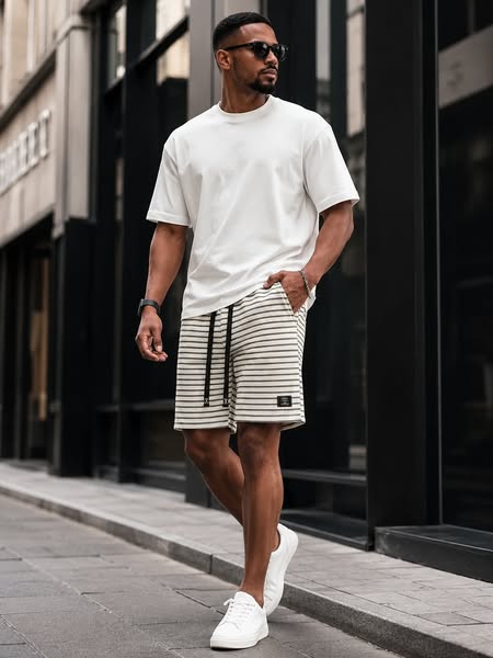 Tavo Stripe Short