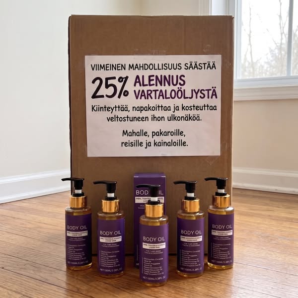 25 % ALENNUS – TARJOUS PÄÄTTYY PIAN
