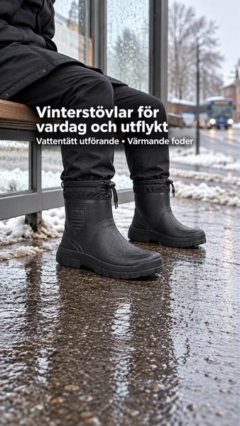 Fodrade stövlar för vinter och friluftsliv