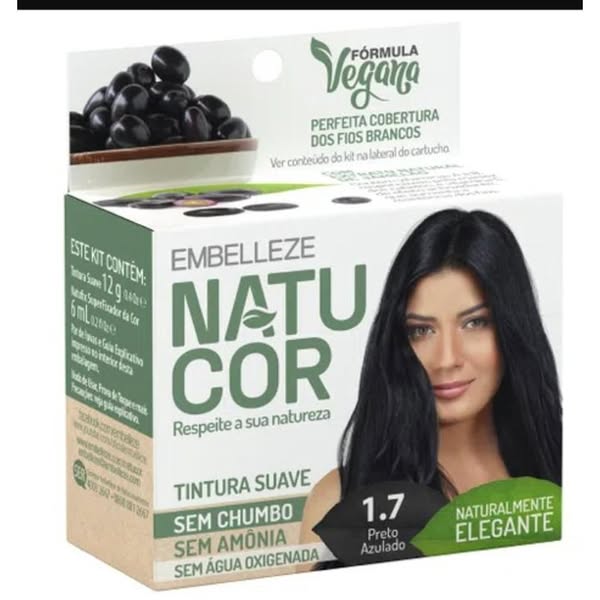 Tintura em Pó Natucor 1.7 - Preto Azulado