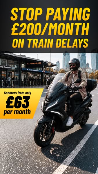 Own a Scooter @ £63/Month Beat The Train Fare