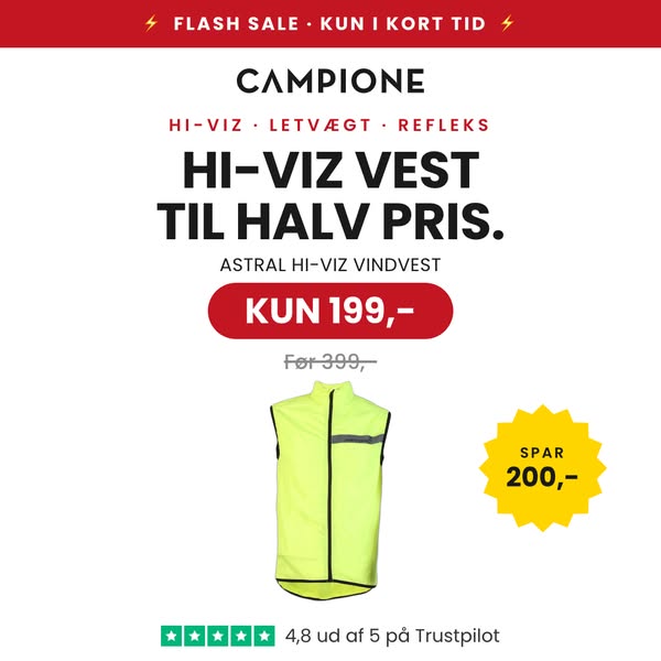Halv pris på Hi-Viz vindvesten