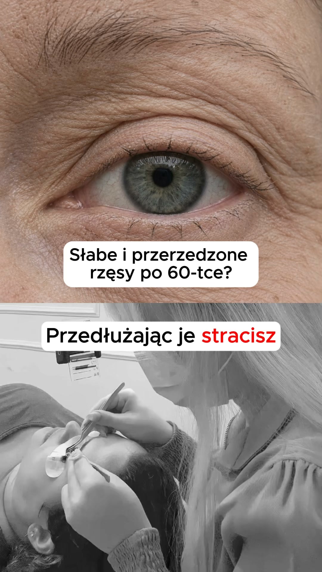 Uratowałam rzęsy po 60-tce