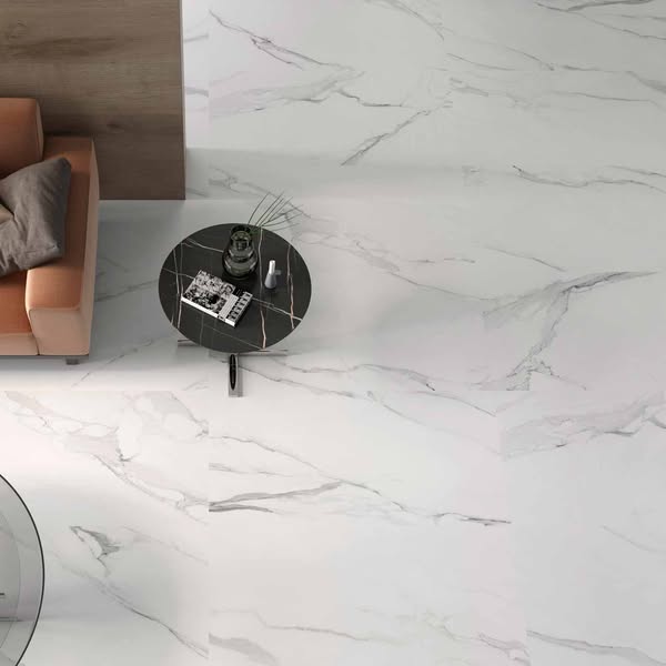 Statuary Blanco Matt Porcelain Tile 60X120 cm - Tile.co.uk