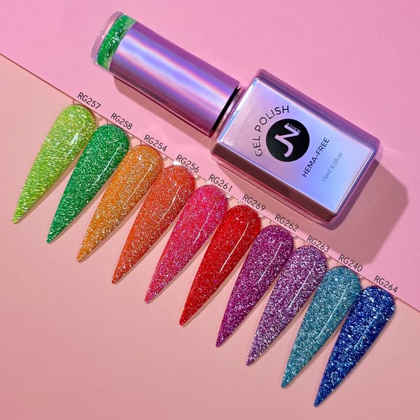HEMA-Free Glitter Gel Polish