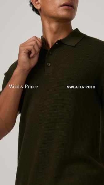 Merino Wool Sweater Polo