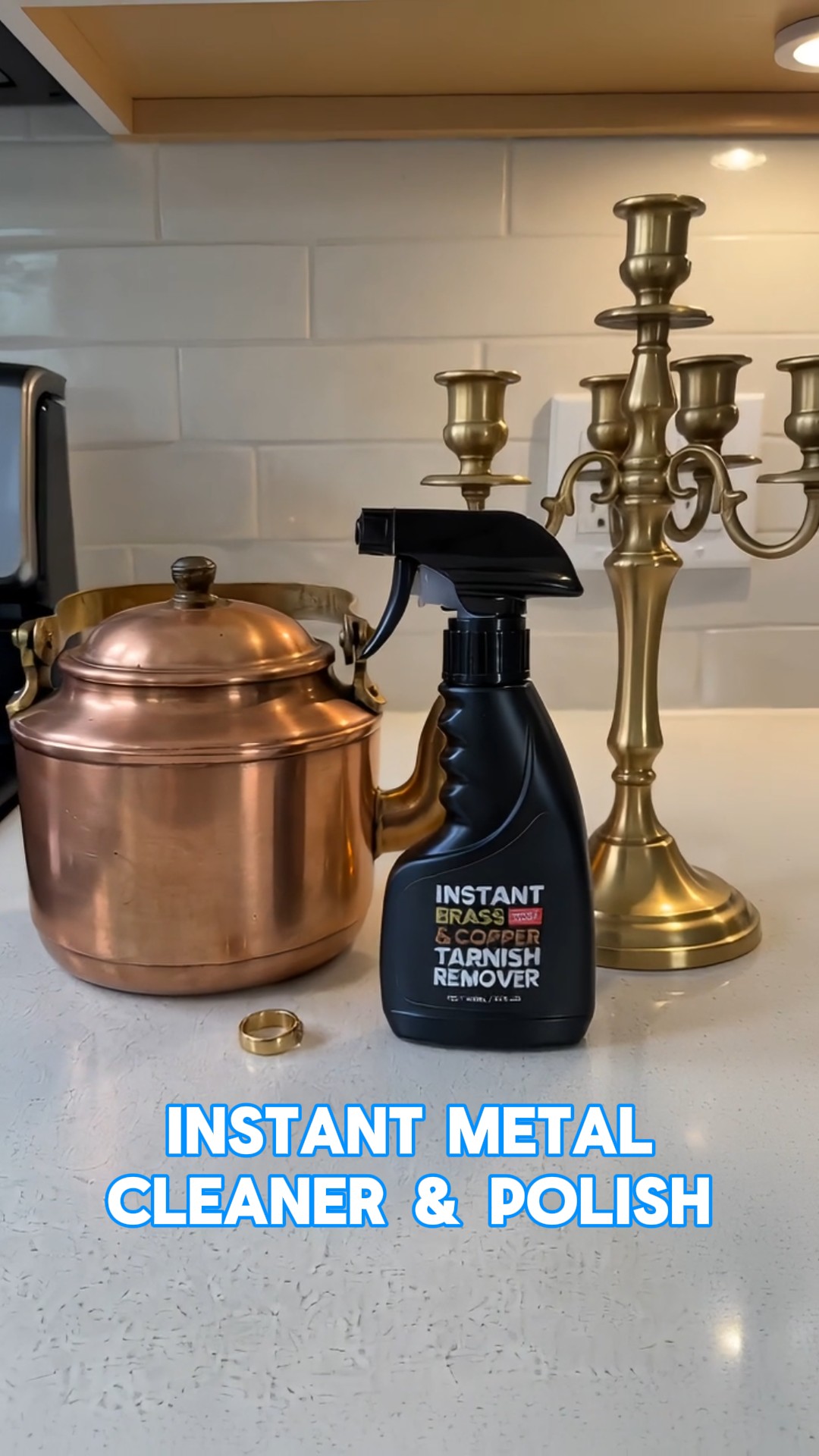 Brass & Copper Tarnish Spray｜Gentle Metal Cleaner & Polish