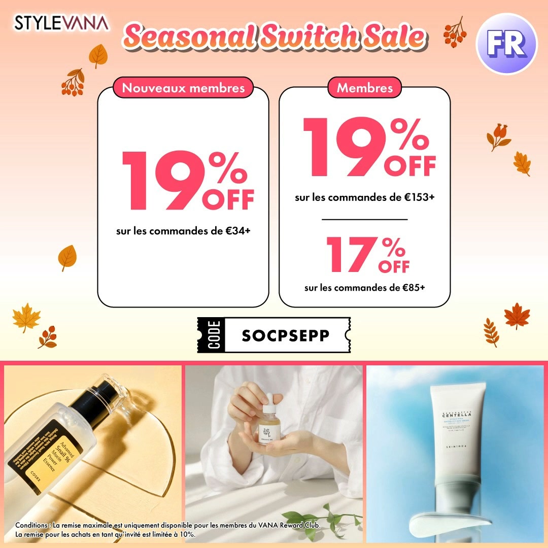 Utilisez [𝐒𝐎𝐂𝐏𝐒𝐄𝐏𝐏] 𝐩𝐨𝐮𝐫 𝐨𝐛𝐭𝐞𝐧𝐢𝐫 -𝟐𝟎 % 𝐄𝐗𝐓𝐑𝐀 sur les produits solaires + -𝟏𝟗% 𝐄𝐗𝐓𝐑𝐀 sur les autres articles
