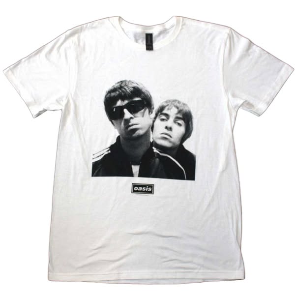 Official Oasis - Noel & Liam Square Photo (White)