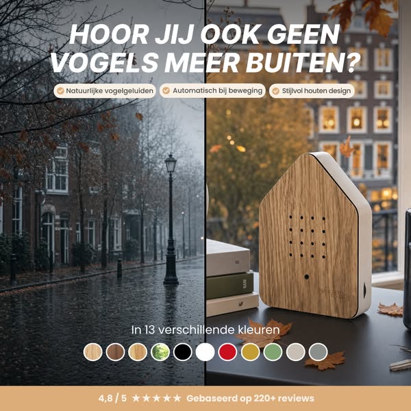 Haal de vogels deze herfst naar binnen