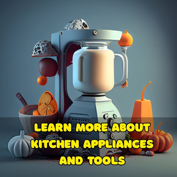 Learn more about kitchen appliances and tools