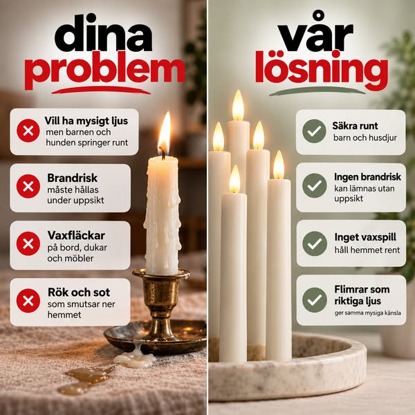 Laddningsbara Vaxljus