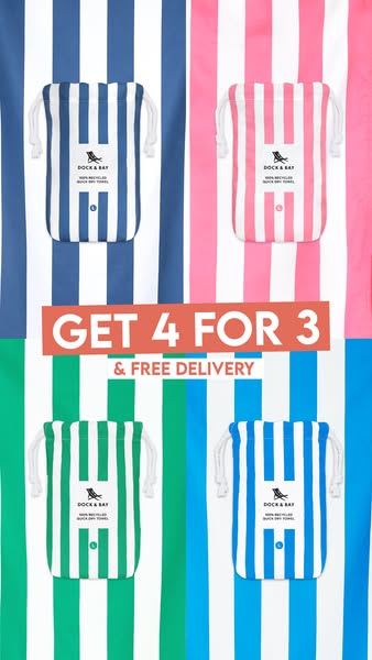 Get 4 for 3 + free delivery