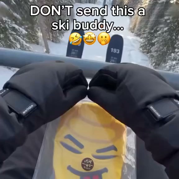 Het grappigste wintersportcadeau