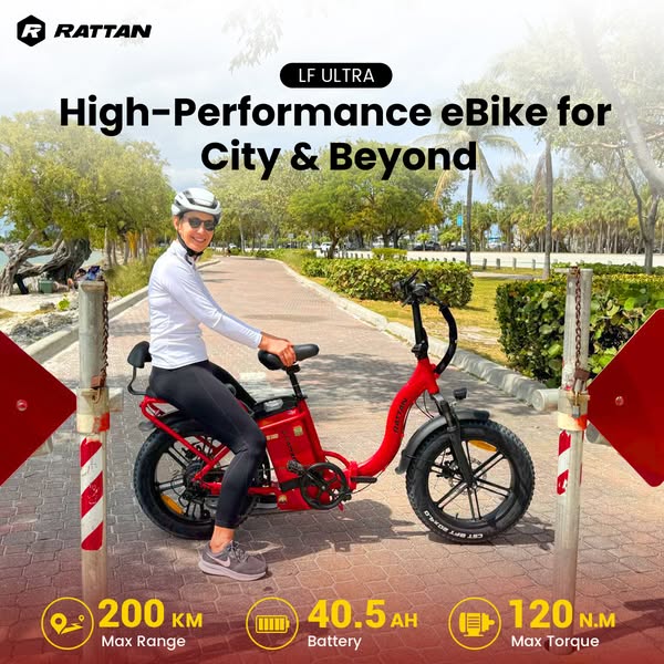 Rattan LF Ultra: 200km Range Ebike