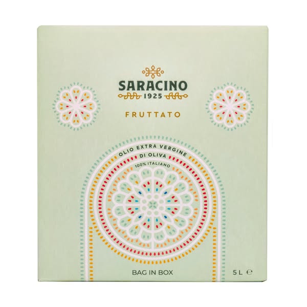 Olio extravergine di oliva fruttato Italiano 2025/26 - Bag in box da 5 litri - Saracino1925