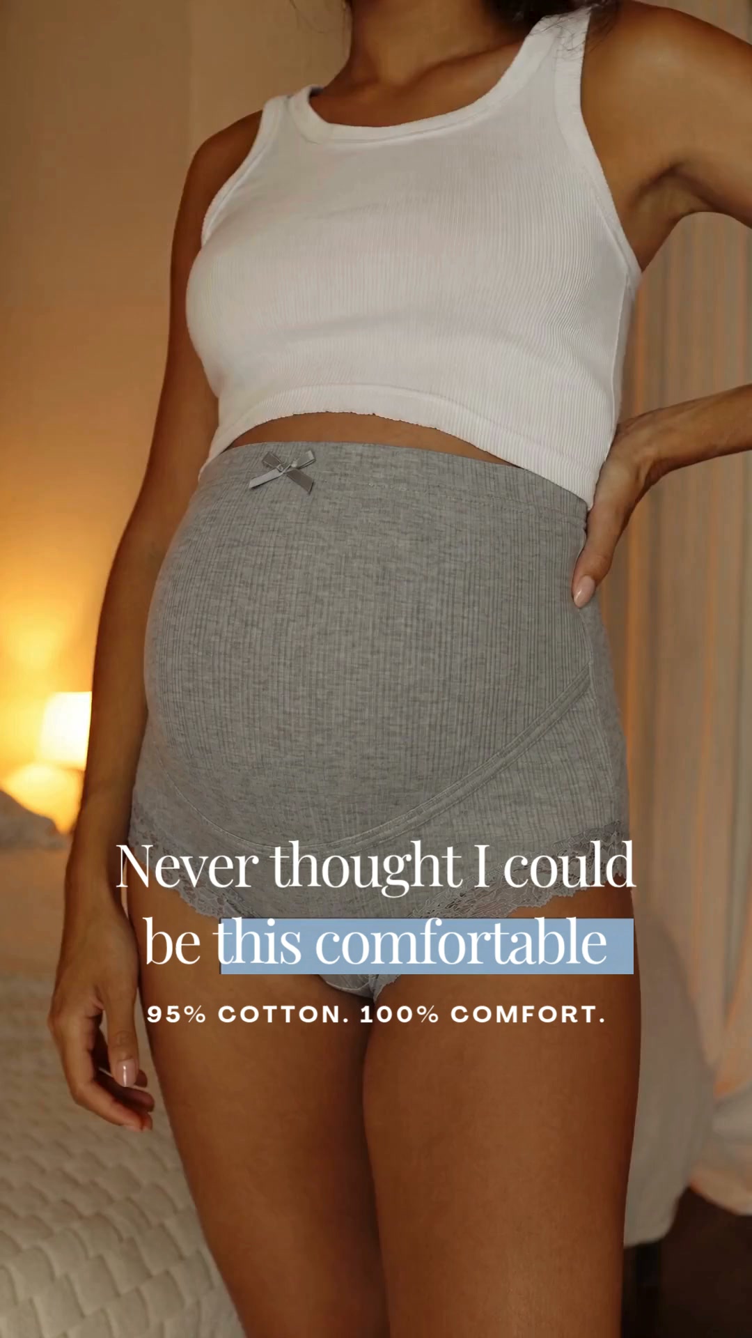 95% Cotton. 100% Comfort.