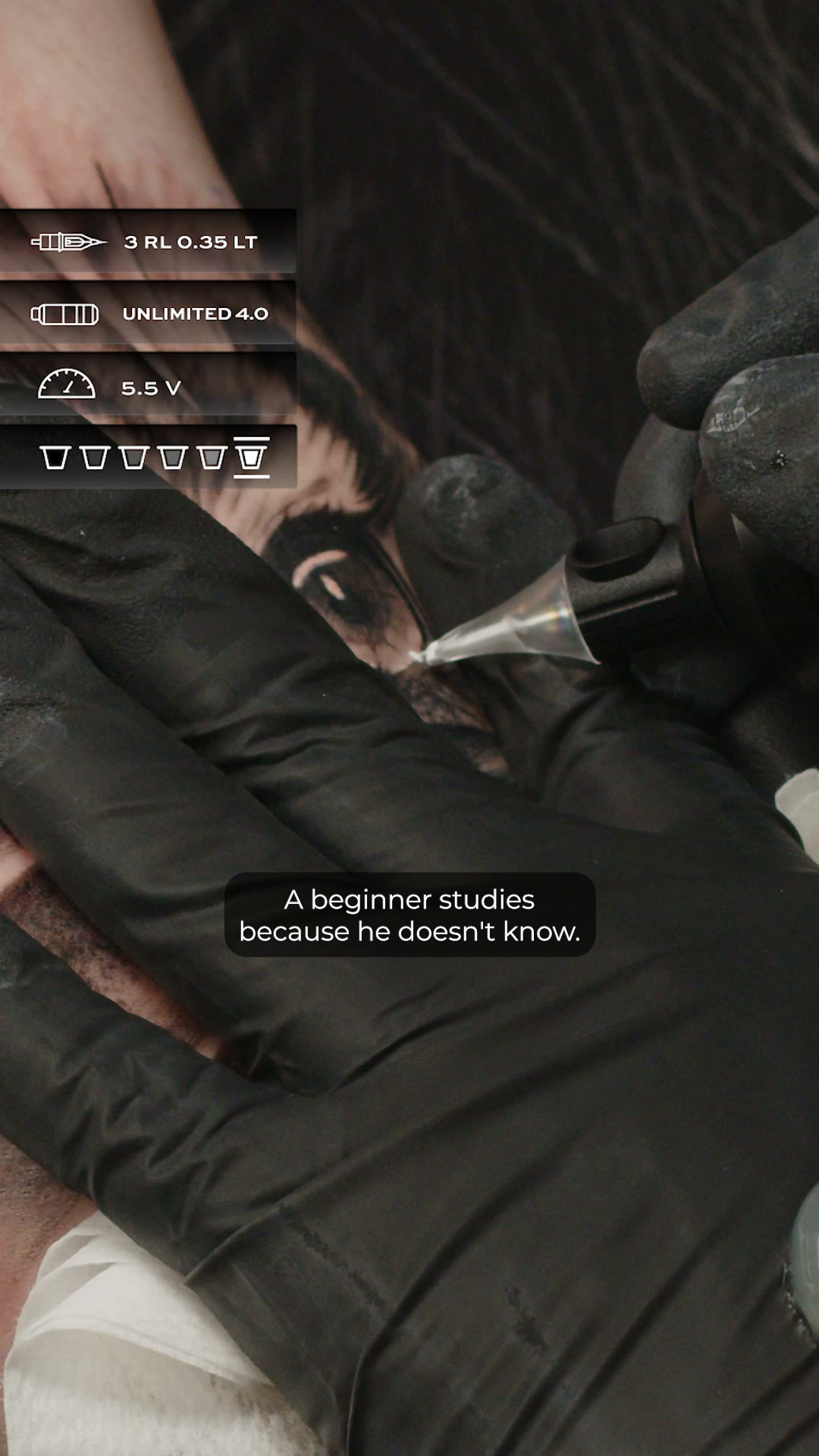 17 realism tattoo sessions.