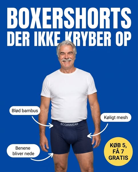 12 par bambus-boxershorts til 279 kr