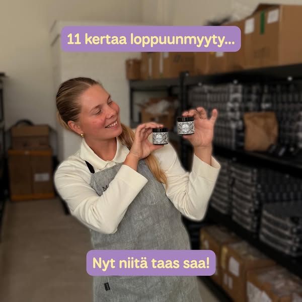 11 kertaa loppuunmyyty, nyt niitä taas saa!