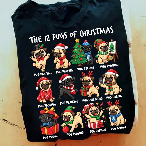 Perfect Christmas gift for Pug lovers!