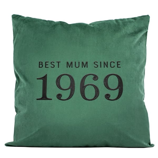 Personalised Luxury Cushions Year Design | Birthday Gifts | Anniversary Gifts | Velvet